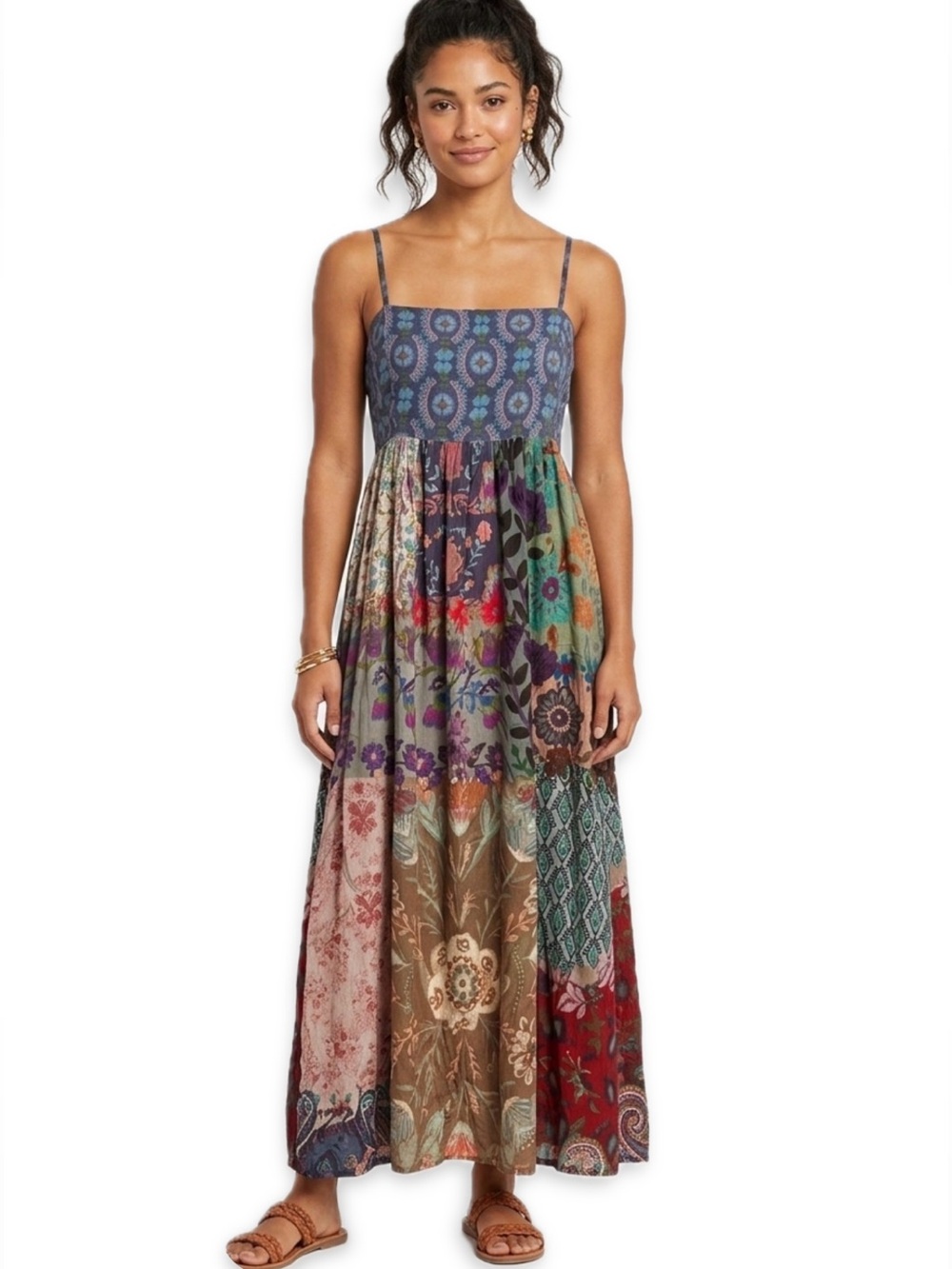 Natural Life Bailey Patchwork Maxi Dress